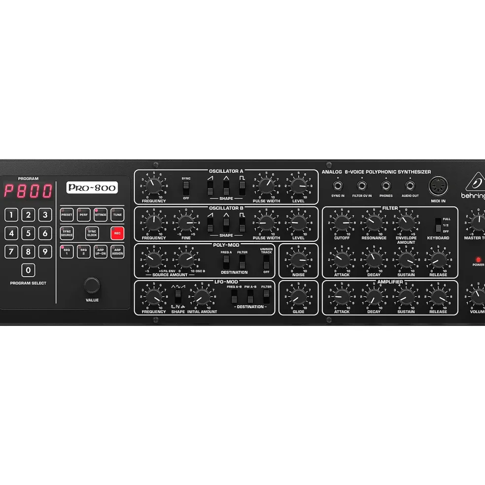 Behringer Pro-800 8-voice Polyphonic Analog Synthesizer