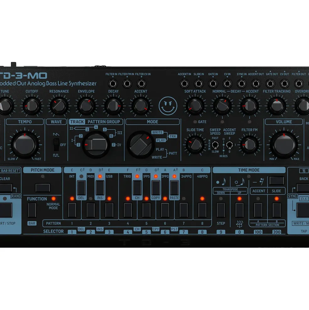 Behringer TD-3-MO-BK Analog Bass Line Synthesizer - Black