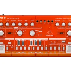 Behringer TD-3-TG Analog Bass Line Synthesizer - Tangerine