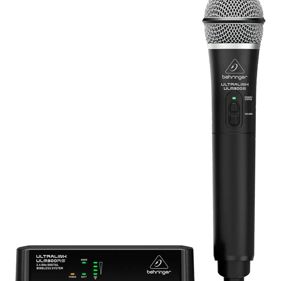 Behringer ULM300MIC High-Performance 2.4gHz Digital Wireless System With Handheld Mic & Receiver B Range
