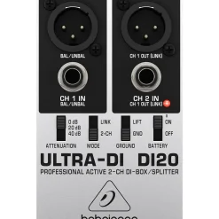Behringer ULTRA-DI DI20 2-Channel Active Direct Box and Splitter