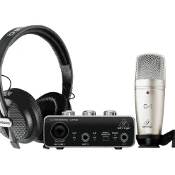 Behringer U-PHORIA STUDIO Complete Recording/Podcasting Bundle Black