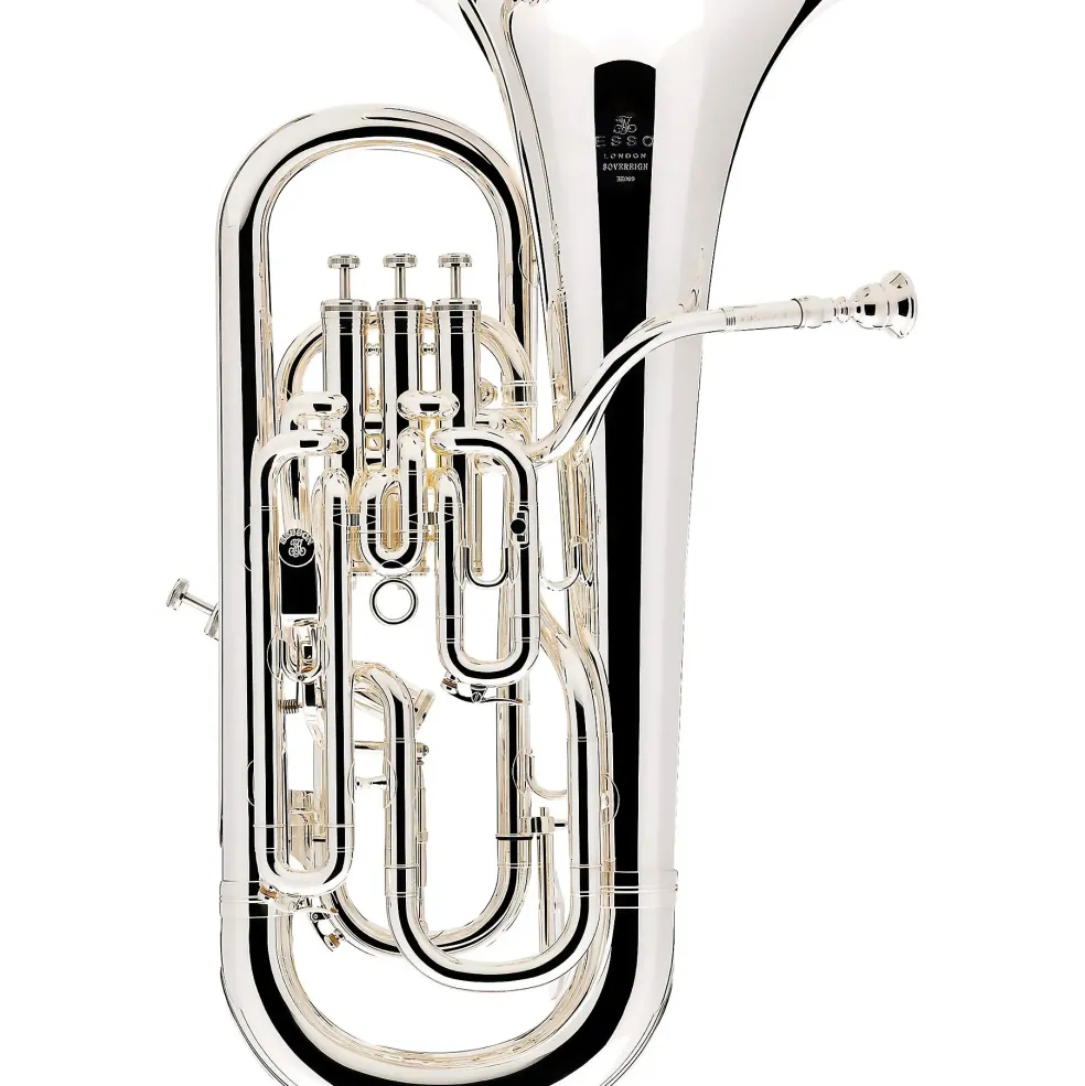 Besson BE969T Sovereign Series Professional Compensating Euphonoium with Main Tuning Trigger Silver plated