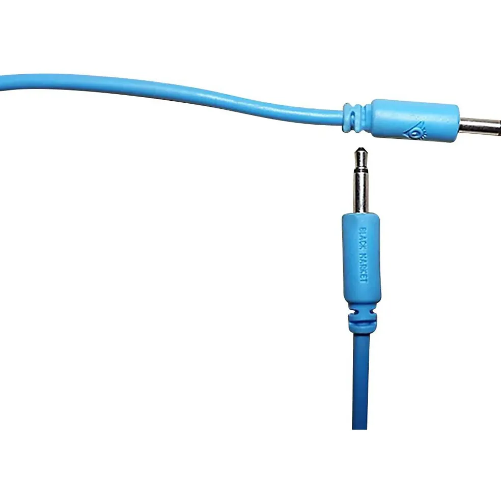 Black Market Modular 10" Patch Cable 5 Pack Blue