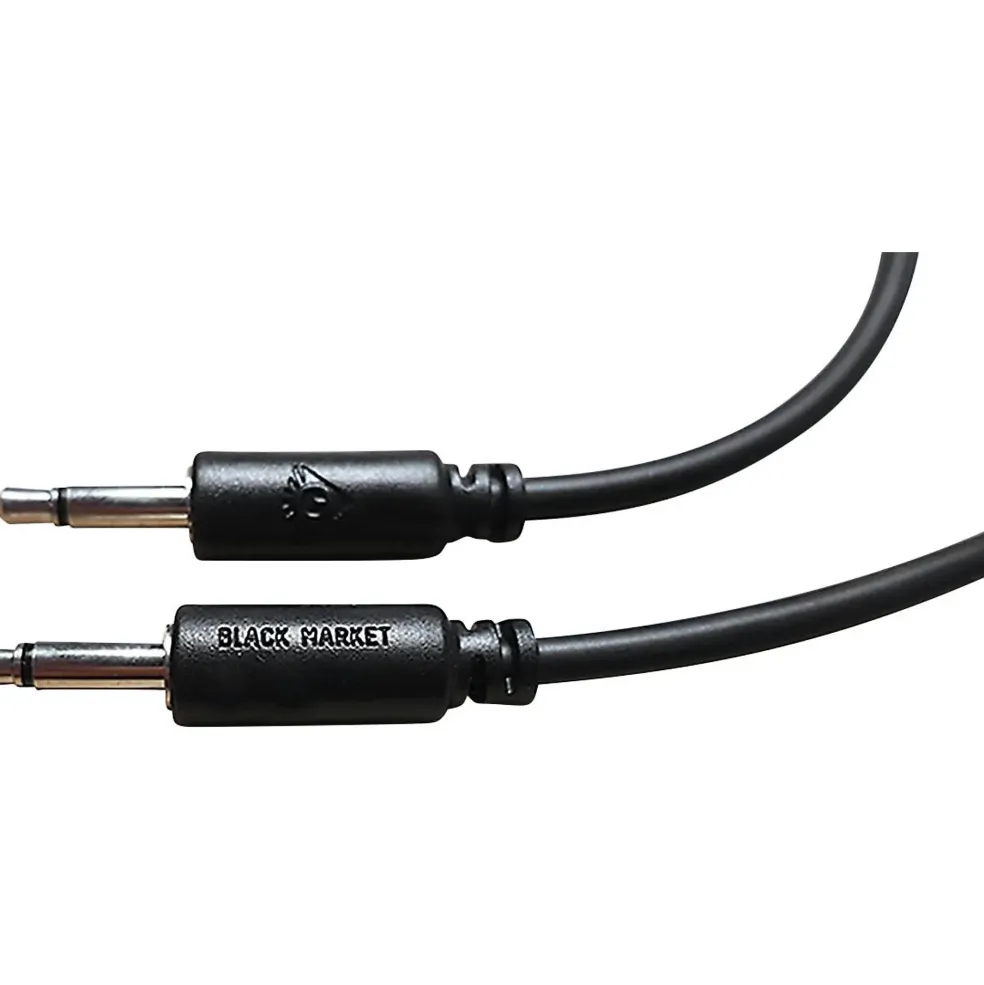 Black Market Modular 20" Patch Cable 5 Pack Black