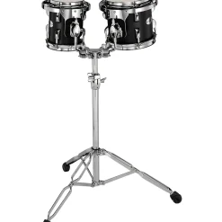 Black Swamp Percussion Concert Black Concert Tom Set with Stand 6 and 8 in.