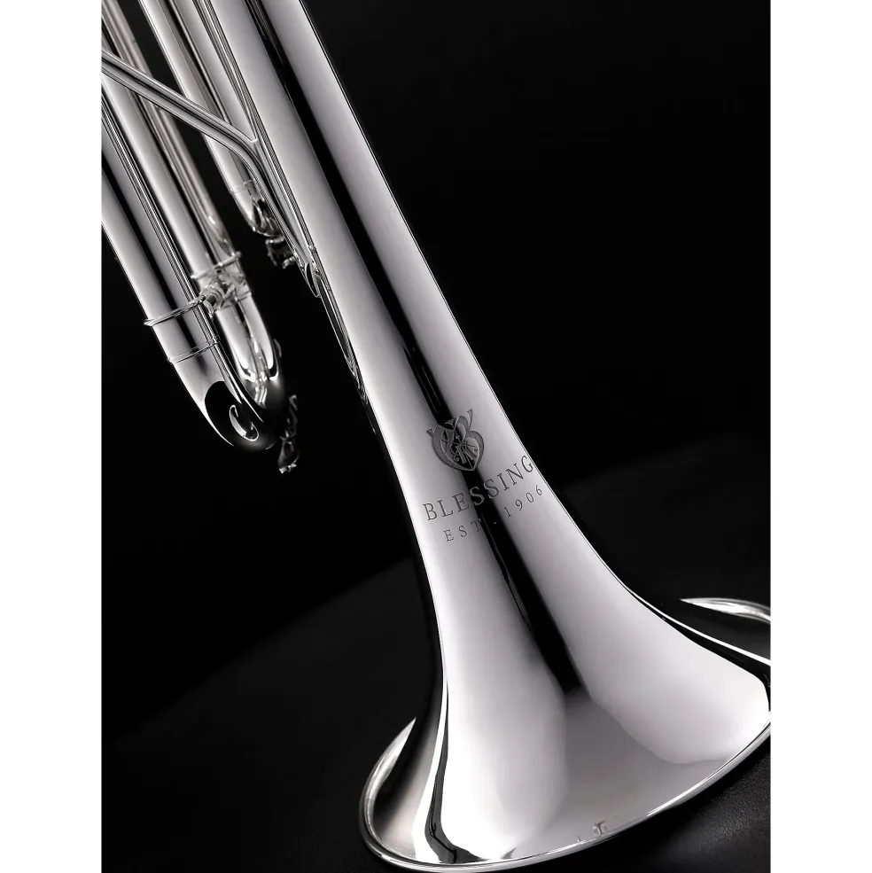Blessing BTR-1660 Artist Series Professional Bb Trumpet Silver plated Yellow Brass Bell