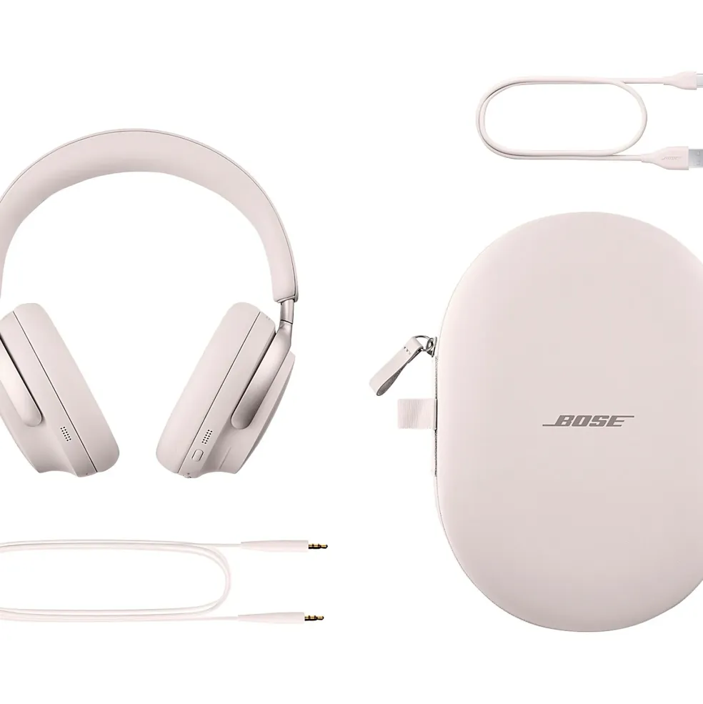 Bose QuietComfort Ultra Wireless White Smoke Noise Cancelling Headphones