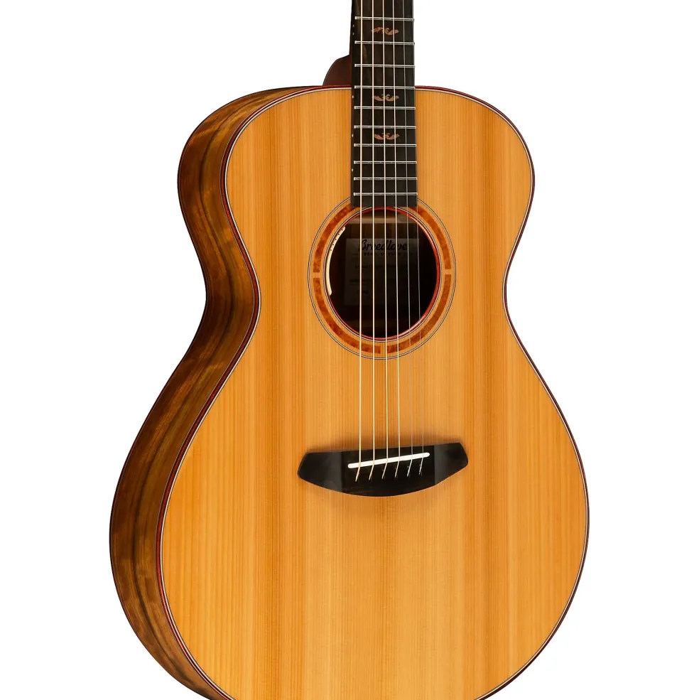 Breedlove Legacy Sunken Red Cedar-Ovangkol Thinline Concert Acoustic-Electric Guitar Natural