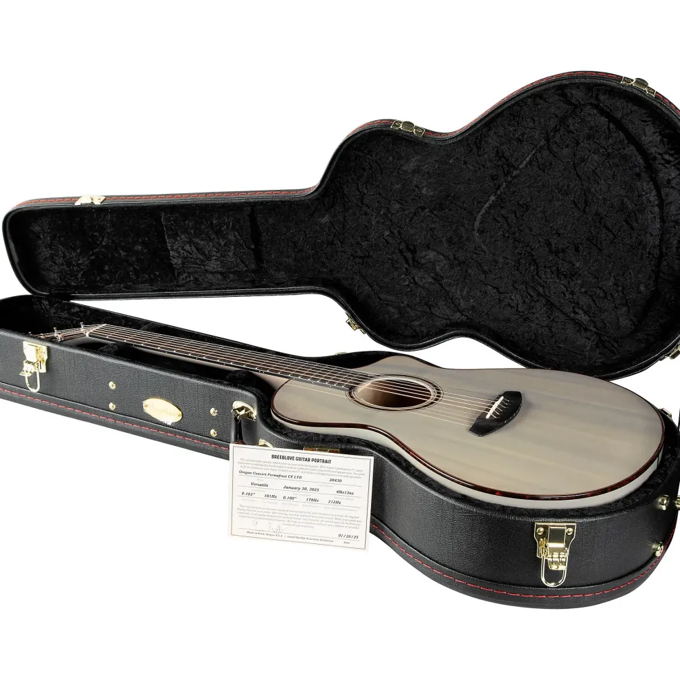 Breedlove Oregon All Solid Myrtlewood Limited-Edition Concert Acoustic-Electric Guitar Permafrost