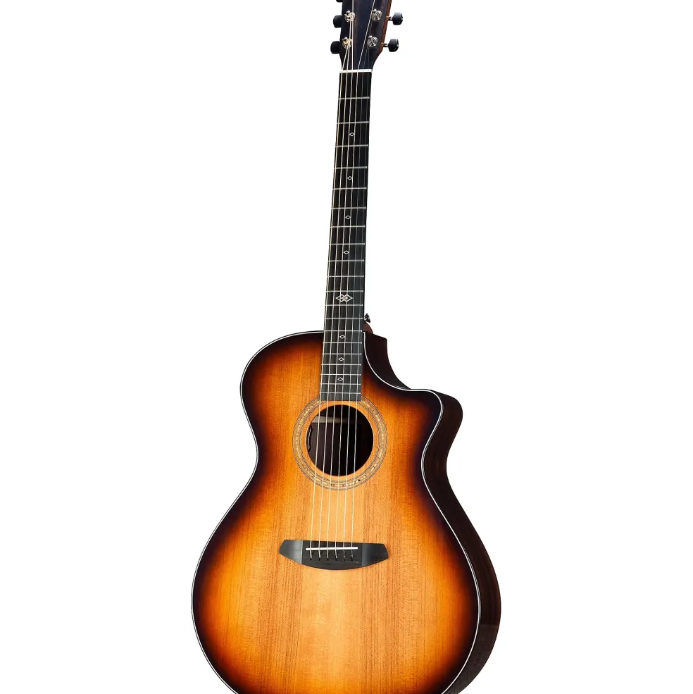 Breedlove Premier Redwood-East Indian Rosewood Concerto CE Acoustic-Electric Guitar Edge Burst