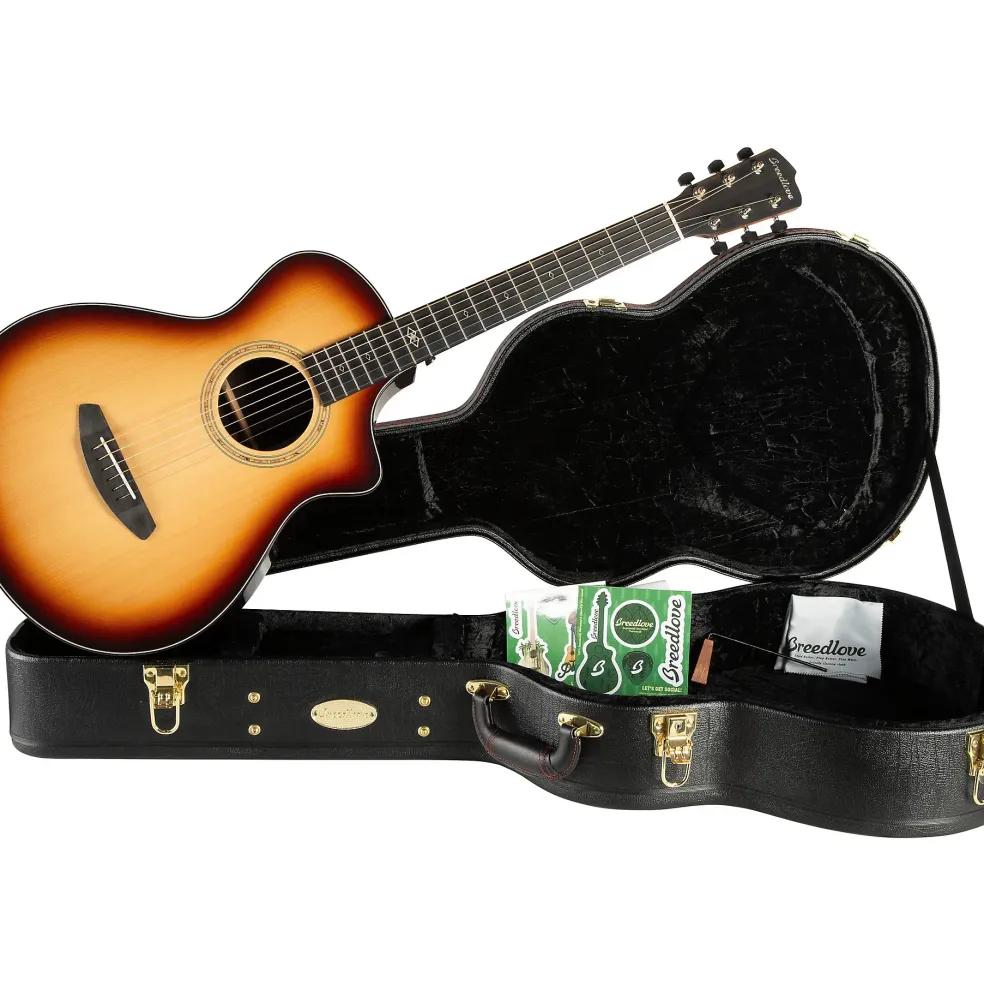 Breedlove Premier Sitka Spruce-East Indian Rosewood Concert CE Acoustic-Electric Guitar Burnt Amber Burst