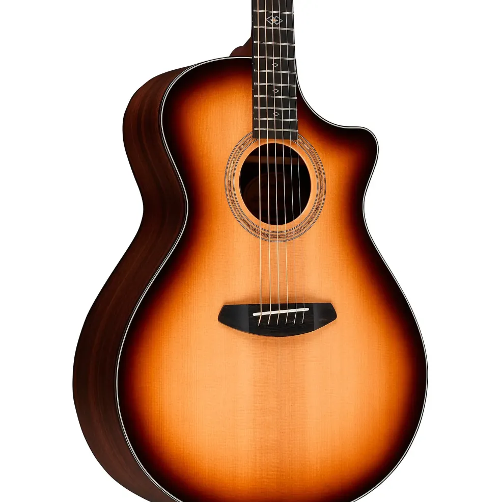 Breedlove Premier Sitka Spruce-East Indian Rosewood Concerto CE Acoustic-Electric Guitar Burnt Amber Burst