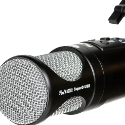CAD PodMaster SuperD USB Professional Broadcast/Podcasting Microphone with SuperD VOG Dynamic Capsule Black