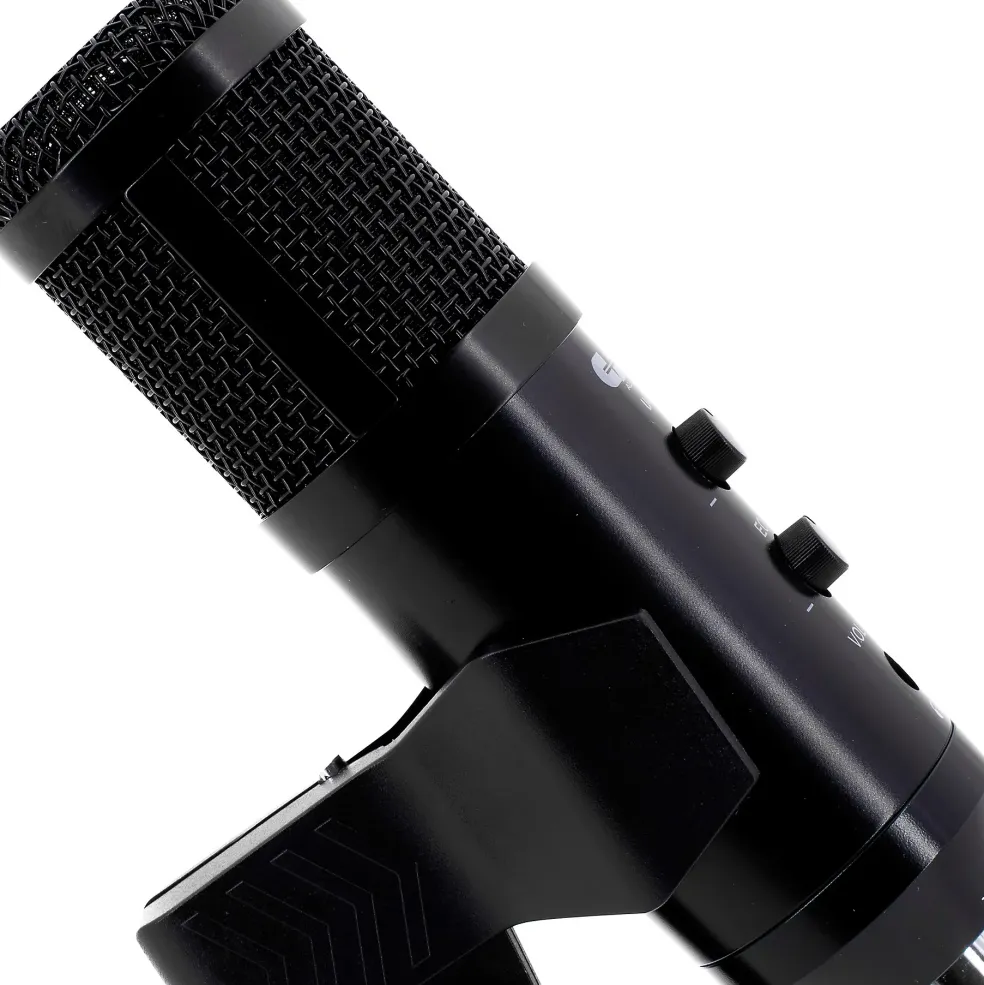 CAD U49 USB Side-Address Studio Microphone With Headphone Monitor and Echo Effects Black