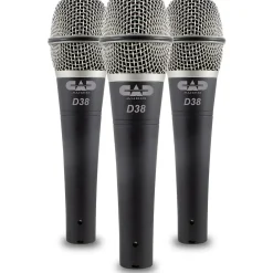 CadLive D38 Supercardioid Dynamic Handheld Microphones (3-Pack)
