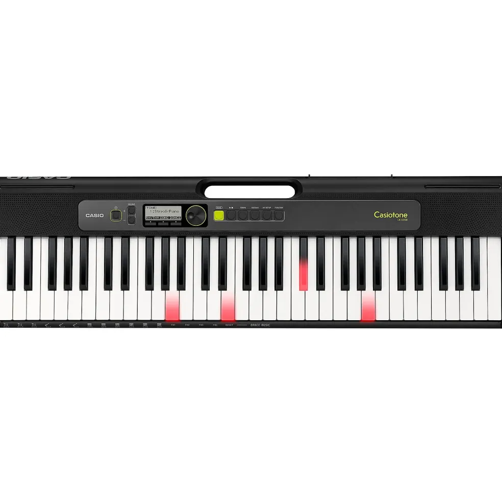 Casio Casiotone LK-S250 Lighted 61-Key Digital Keyboard Black