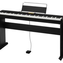 Casio CDP-S360CS Compact Digital Piano With CS-46 Matching Wooden Stand Black
