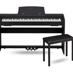 Casio Privia PX-770 Digital Console Piano With CB7 Metal Bench Black