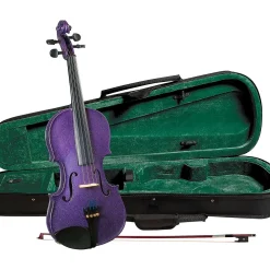 Cremona SV-75PP Premier Novice Series Sparkling Purple Violin Outfit 3/4 Outfit
