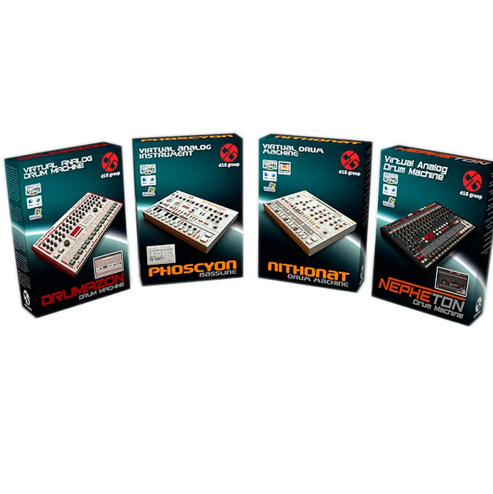 D16 Group Classic Boxes Bundle emulations of TB303/TR606/ TR808/TR909 (VST/AU) Software Download