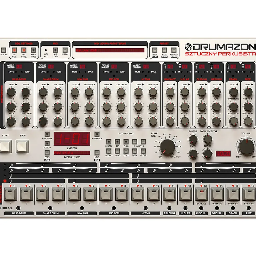 D16 Group Drumazon TR909 emulation (VST/AU)