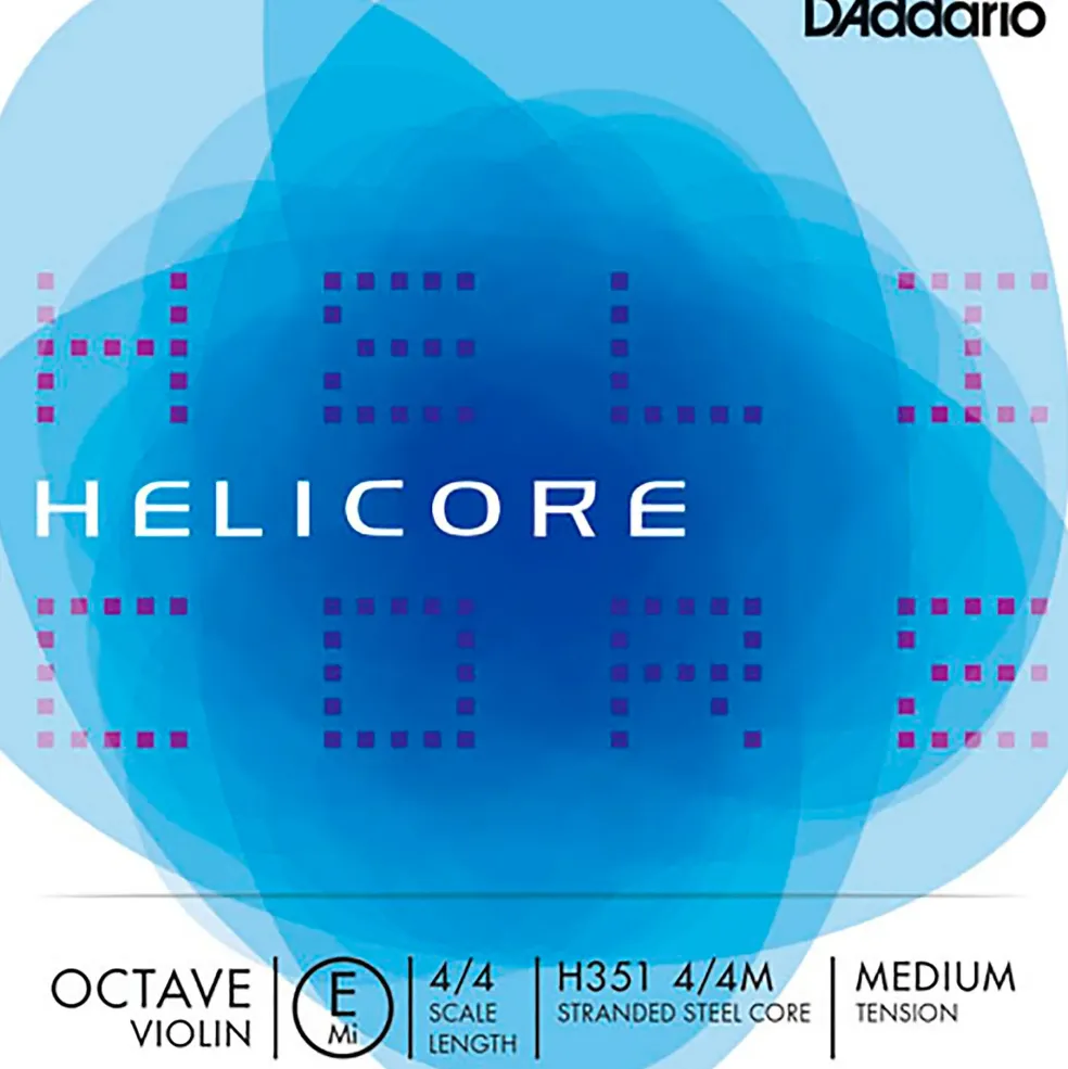 D'Addario Helicore Octave Series Violin E String 4/4 Size, Medium