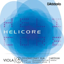 D'Addario Helicore Series Viola A String 17+ Extra Long Scale