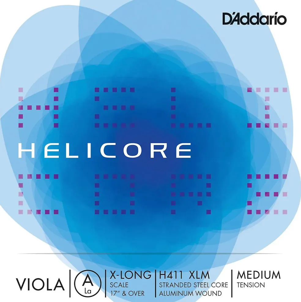 D'Addario Helicore Series Viola A String 17+ Extra Long Scale