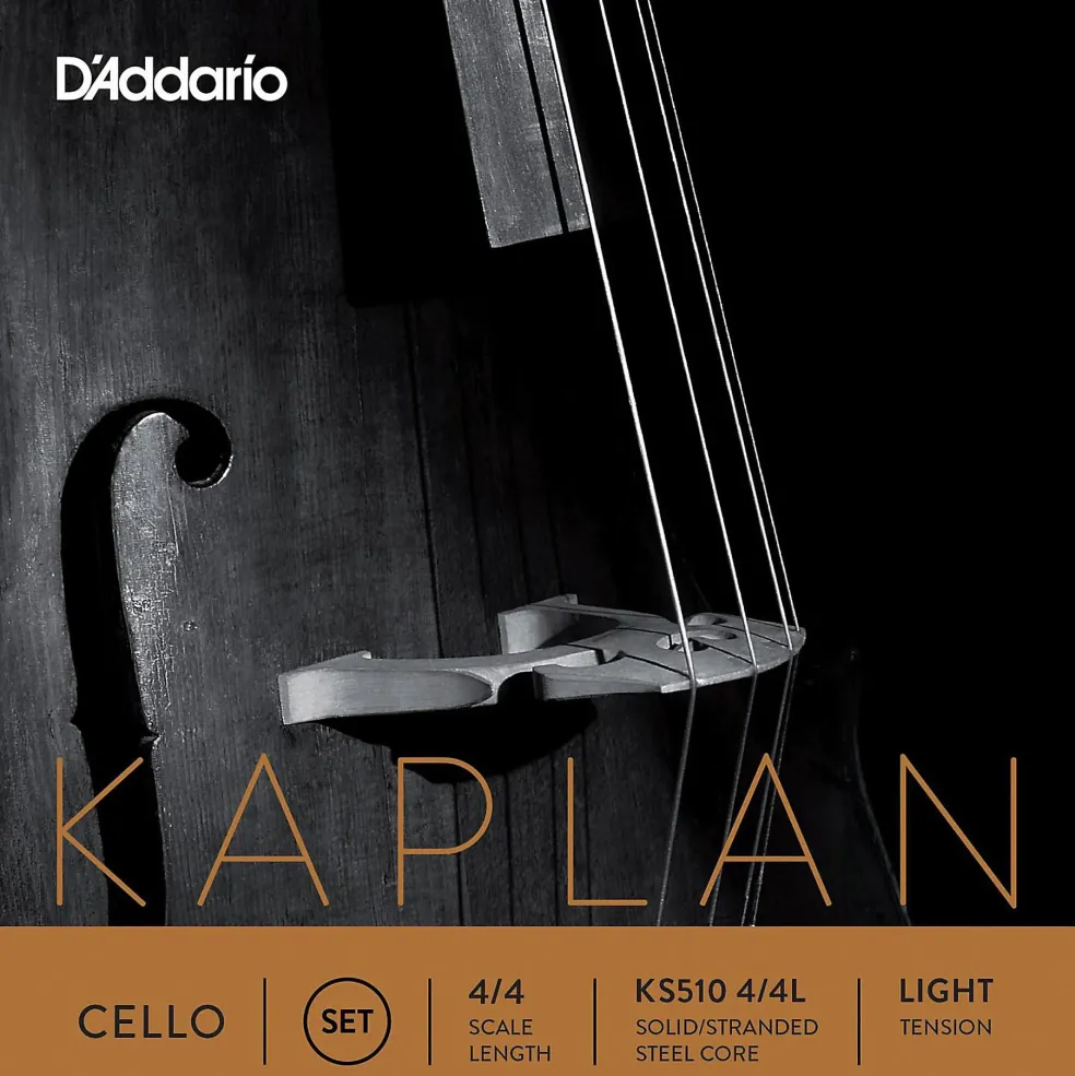 D'Addario Kaplan 4/4 Size Cello Strings 4/4 Size Light