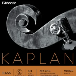 D'Addario Kaplan Series Double Bass C (Extended E) String 3/4 Size Medium