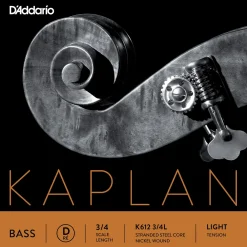 D'Addario Kaplan Series Double Bass D String 3/4 Size Light