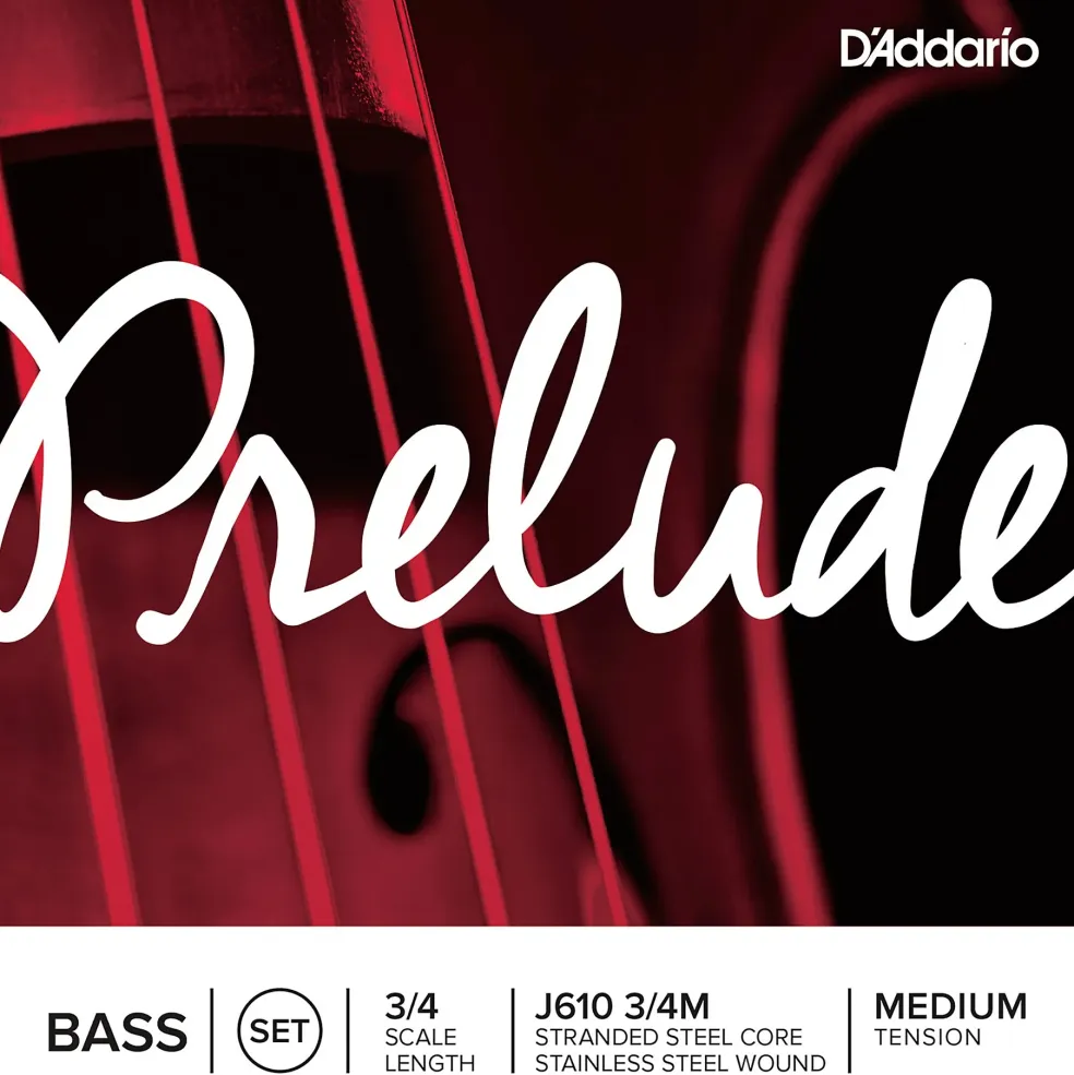 D'Addario Prelude Series Double Bass String Set 3/4 Size