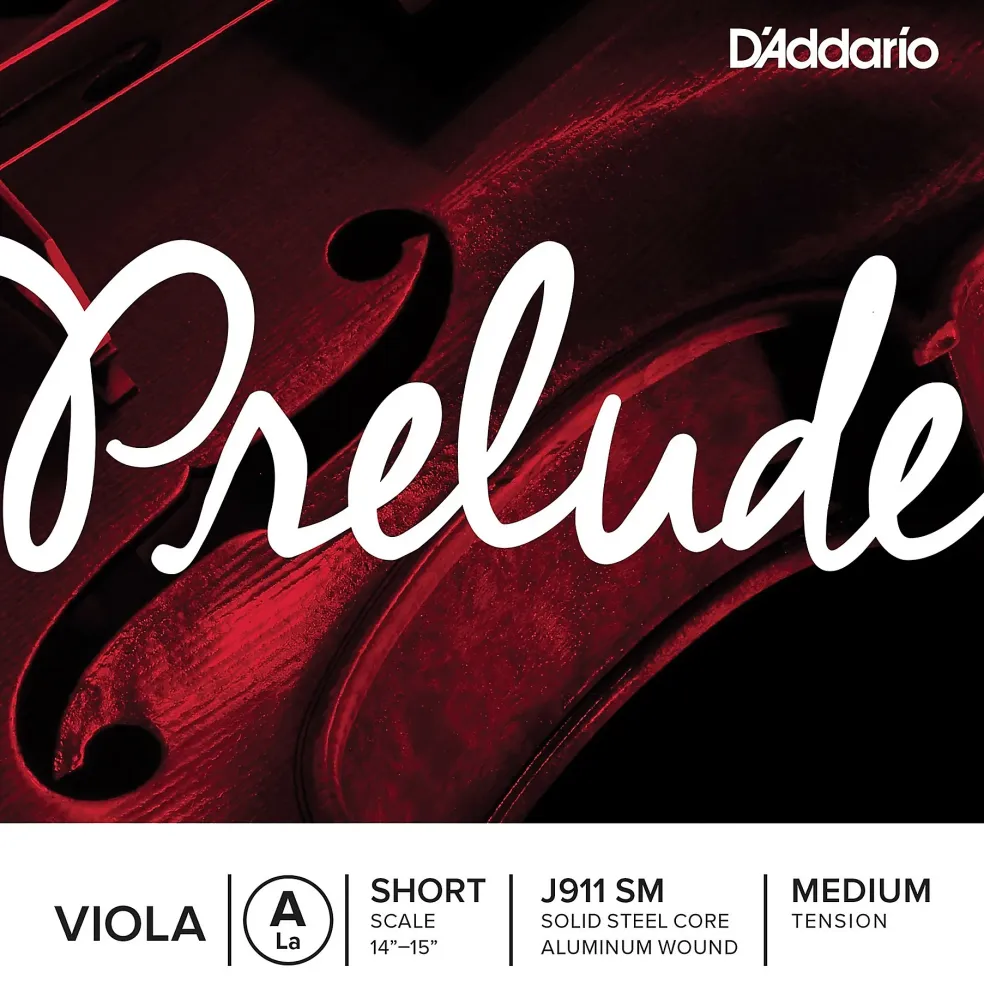 D'Addario Prelude Series Viola A String 14-15 Short Scale