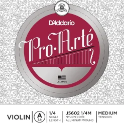D'Addario Pro-Arte Series Violin A String 1/4 Size