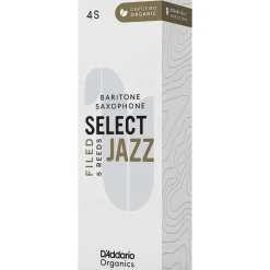 D'Addario Woodwinds Select Jazz, Tenor Saxophone Reeds - Filed,Box of 5 2M
