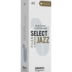 D'Addario Woodwinds Select Jazz, Tenor Saxophone Reeds - Filed,Box of 5 2M