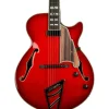 D'Angelico Excell SS Soho Hollowbody Electric Guitar With Stairstep Tailpiece Dark Cherry Burst