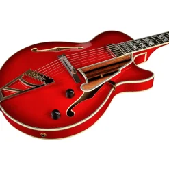 D'Angelico Excell SS Soho Hollowbody Electric Guitar With Stairstep Tailpiece Dark Cherry Burst