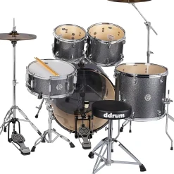 ddrum D2 5-Piece Complete Drum Kit Dark Silver Sparkle