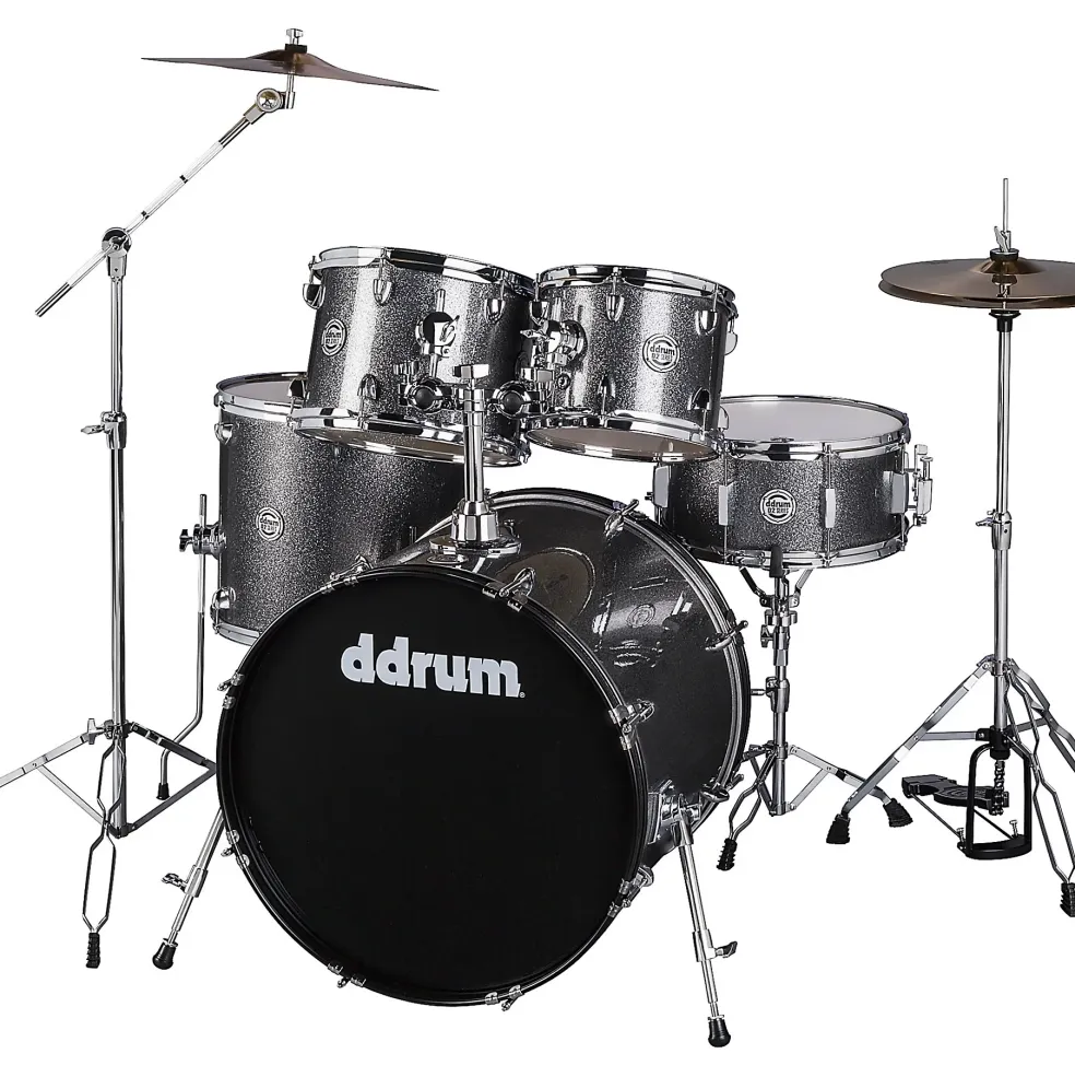 ddrum D2 5-Piece Complete Drum Kit Dark Silver Sparkle