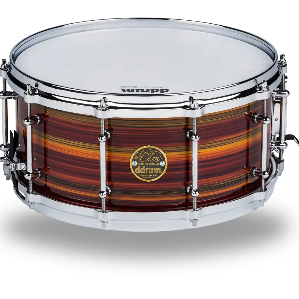ddrum Dios Maple Striped Lacquer Snare Drum 14 x 6.5 in. Natural Maple Lacquer
