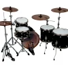 ddrum Reflex Pocket 5-Piece Shell Pack Satin Black Lacquer Nickel Hardware