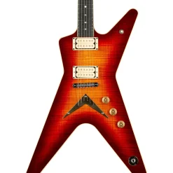 Dean USA Patents Pending ML Flame Top Electric Guitar Trans Cherry Sunburst