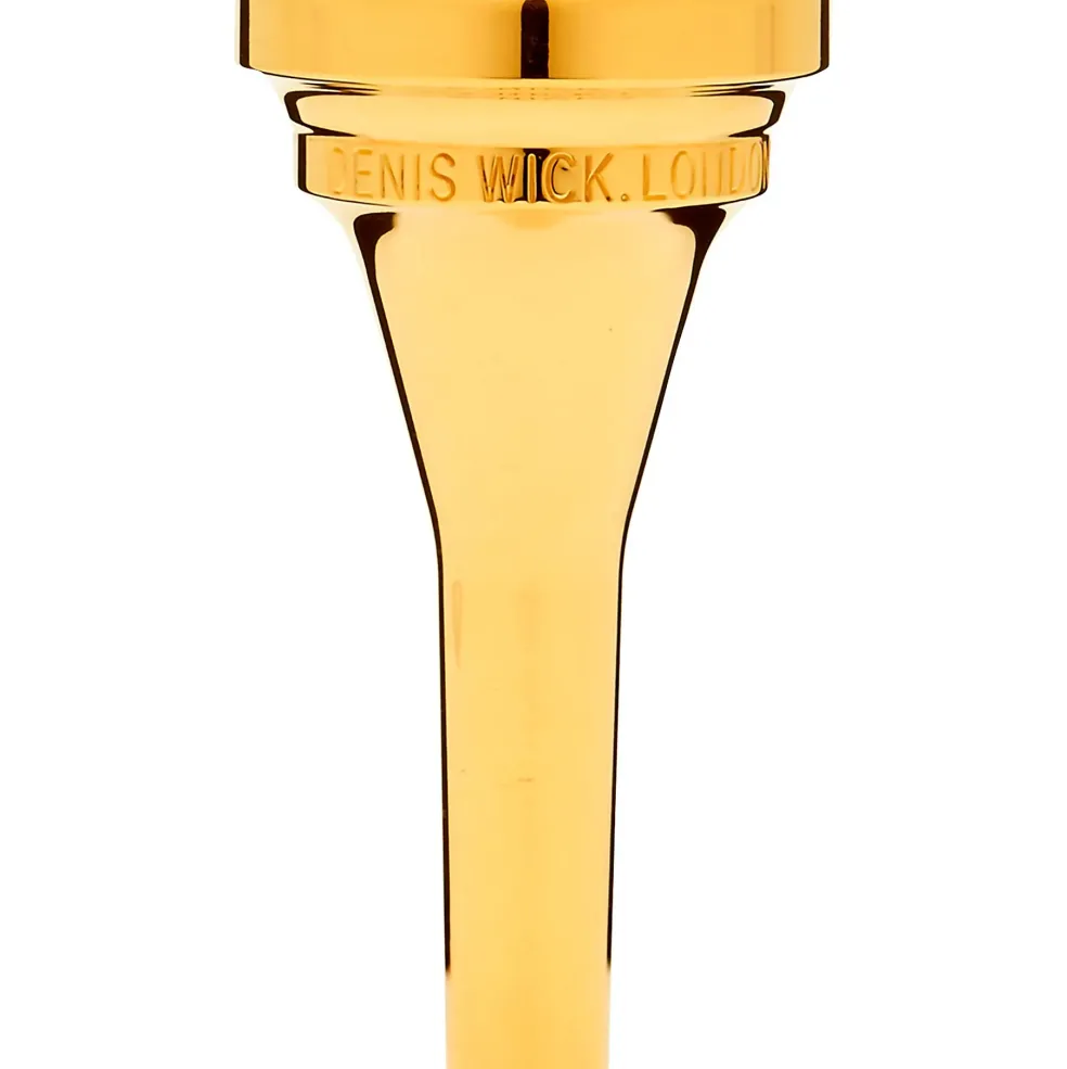 Denis Wick DW4880B-SM Steven Mead Series Baritone Horn Mouthpiece in Gold 9