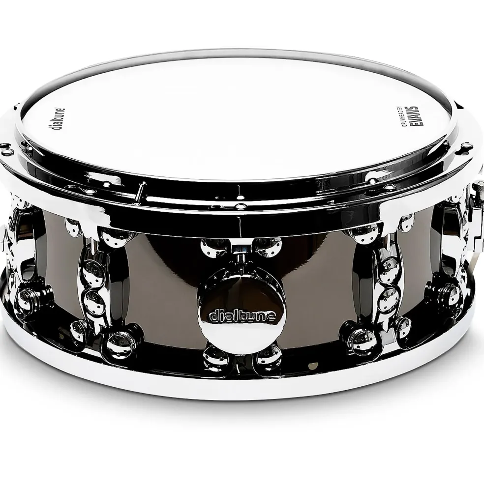 dialtune Black Nickel Over Brass Snare Drum 14 x 6.5 in.
