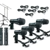 Digital Reference DRDK7 7-Piece Drum Mic Kit Cable and Stand Package