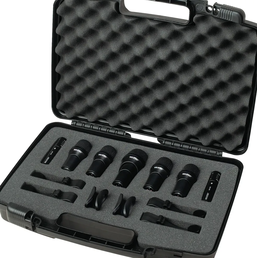 Digital Reference DRDK7 7-Piece Drum Mic Kit Cable and Stand Package