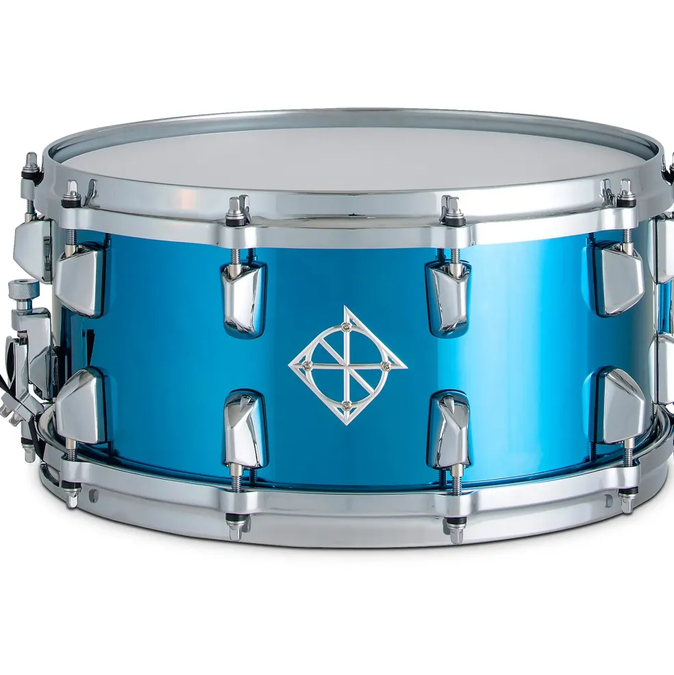 Dixon Artisan Blue Titainium Steel Snare Drum 14 x 6.5 in. Blue