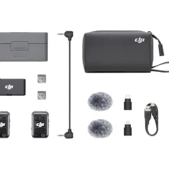 DJI Mic 2 2-Person Compact Digital Wireless Microphone System/Recorder for Camera & Smartphone